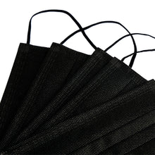 Load image into Gallery viewer, 5/30/50/100/200pcs Disposable Masks Non-woven Face Masks 3 layer Ply Filter Anti Dust Breathable Adult Mouth Mask Black IN STOCK