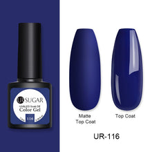 Load image into Gallery viewer, UR SUGAR 7.5ml Matte Nail Gel Polish Purple Series Hybrid Varnish Nail Art Semi Permanent UV Gel Varnish Soak Off Matte Top Coat