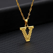 Load image into Gallery viewer, Capital Letter Initial Necklace For Women Stainless Steel Gold A-Z Alphabet Pendant Necklace Jewelry Christmas Gift Bijoux Femme