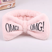 Load image into Gallery viewer, Hot Sale Women Headbands omg Makeup Headband for Washing Elastic Velvet Bow Head Wrap Coral Fleece Fashion Girl Hair Accessories