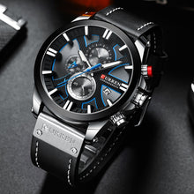 Load image into Gallery viewer, CURREN Watch Chronograph Sport Mens Watches Quartz Clock Leather Male Wristwatch Relogio Masculino Fashion Gift for Men