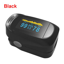 Load image into Gallery viewer, Finger Pulse Fingertip Oled Oximeter SPO2 PR PI RR Blood Oxygen Respiratory Rate Oximetro De Pulsioximetro Dedo with case
