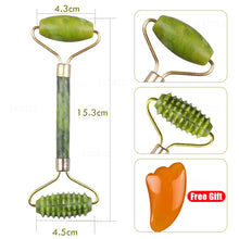 Load image into Gallery viewer, Massager For Face Jade Roller Facial Skin Care Tools Natural Gouache Scraper Body Back Beauty Slimming Massagers Lift Tools