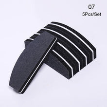 Load image into Gallery viewer, 1 Pc Half-Moon-Shaped Nail File Nail Buffer Washable Grinding Polishing Sanding Buffing Pedicure Nail Art Tools