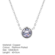 Load image into Gallery viewer, Aesthetic Charm Pendant Necklaces For Women Shine Zircon Choker Collar Chain On The Neck Jewellry Wedding Fashion Jewelry N426