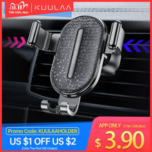 Load image into Gallery viewer, KUULAA Car Phone Holder Gravity Stand Mobile Support Holder in Car Phone Mount Holder Stand for iPhone Samsung Xiaomi