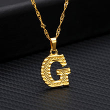 Load image into Gallery viewer, Capital Letter Initial Necklace For Women Stainless Steel Gold A-Z Alphabet Pendant Necklace Jewelry Christmas Gift Bijoux Femme
