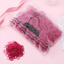 Load image into Gallery viewer, 100pcs/Set Bag Packed Girls Cute Colorful Elastic Hair Bands Gum For Ponytail Holder Scrunchie Headband Fashion Hair Accessories