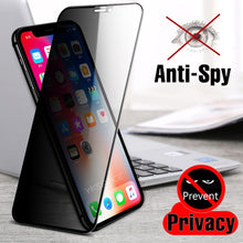 Load image into Gallery viewer, Best Privacy 9H Tempered Glass For iPhone X XR XS 11 12 Mini Pro Max 6 6S 7 8 Plus SE 2020 Anti Spy Glare Peep Screen Protector