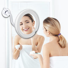 Load image into Gallery viewer, Dropshipping LED Mirror Flexible Makeup Mirror with Led Light Vanity Mirrors 10X Magnifying Mirrors Light Cosmetic Miroir