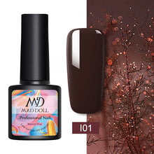Load image into Gallery viewer, MAD DOLL 8ml 60 Colors Gel Nail Polish Nail Color Nail Gel varnish Soak Off UV Gel Varnish Base Coat No Wipe Top Coat