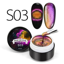 Load image into Gallery viewer, Venalisa 9D Gel Varnish Cat Eye Magic Chameleon Gel Varnish Nail Manicure Galaxy Starry Magnetic Multicolor 5ml Nail Gel Polish