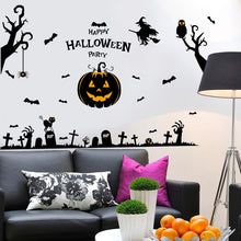 Load image into Gallery viewer, Halloween Stickers Wall Window Refrigerator Halloween Decoration Party Supplies Horror Scary Halloween Props Accessories