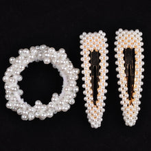 Load image into Gallery viewer, 14 Colors Woman Elegant Pearl Hair Ties Beads Girls Scrunchies Rubber Bands Ponytail Holders Hair Accessories Elastic Hair Band