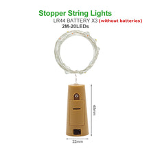 Load image into Gallery viewer, 2M 5M 10M LED String lights Silver Wire Christmas Garlands Festoon led Fairy Light Christmas Decorations for Home Room Tree