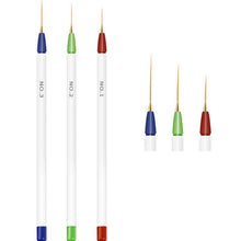 Load image into Gallery viewer, set Nail Art Brush Drawing Painting Carving Pen Design Manicure Tools Acrylic Liner UV Gel Sequins Decoration Tips 7/9/11mm