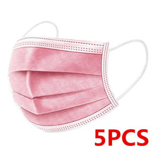 Load image into Gallery viewer, 5/30/50/100/200pcs Disposable Masks Non-woven Face Masks 3 layer Ply Filter Anti Dust Breathable Adult Mouth Mask Black IN STOCK