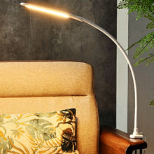 Load image into Gallery viewer, Long Arm Table Lamp Led Flexible Gooseneck Touch Dimming Desk Lamp Clip On Lamp For Reading Bedroom Led Light 3 Color Modes
