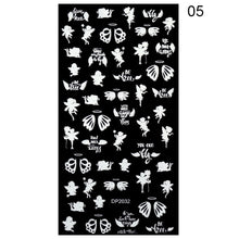 Load image into Gallery viewer, 1Pcs 3D Nail Sticker Christmas Holographics Snowflake For Gold Silver Nail Art Stickers DIY Nail Art Decoration Decals