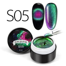 Load image into Gallery viewer, Venalisa 9D Gel Varnish Cat Eye Magic Chameleon Gel Varnish Nail Manicure Galaxy Starry Magnetic Multicolor 5ml Nail Gel Polish