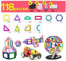 Load image into Gallery viewer, 30-252pcs DIY Magnetic Constructor Triangle Square Big Bricks Magnetic Building Blocks Designer Set Magnet Toys For Children