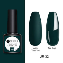 Load image into Gallery viewer, UR SUGAR 7.5ml Matte Nail Gel Polish Purple Series Hybrid Varnish Nail Art Semi Permanent UV Gel Varnish Soak Off Matte Top Coat