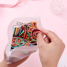 Load image into Gallery viewer, 100pcs/Set Bag Packed Girls Cute Colorful Elastic Hair Bands Gum For Ponytail Holder Scrunchie Headband Fashion Hair Accessories