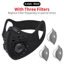 Load image into Gallery viewer, WEST BIKING Sport Face Mask Activated Carbon Filter Dust Mask PM 2.5 Anti-Pollution Running Training MTB Road Bike Cycling Mask