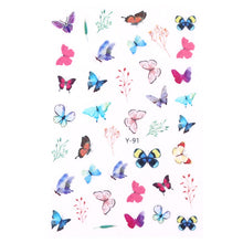Load image into Gallery viewer, Flower Series Nail Water Decal Stickers Sakura Daisy Lavender Floral Pattern Transfer Sticker Nail Art Decoration