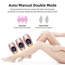 Load image into Gallery viewer, Ipl Hair Removal 600000 Flash Professional Ipl Hair Removal Home Use Epilator LCD Pulsed Light Mini Portable Laser Hair Removal