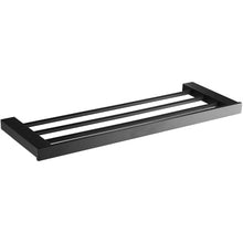 Load image into Gallery viewer, Tuqiu Bathroom Accessories Corner Shellf Paper Holder,Towel Holder,Towel Rack,Toilet Brush Holder Black Square Bathroom Hardware