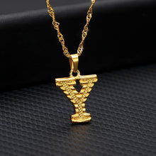 Load image into Gallery viewer, Capital Letter Initial Necklace For Women Stainless Steel Gold A-Z Alphabet Pendant Necklace Jewelry Christmas Gift Bijoux Femme