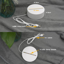 Load image into Gallery viewer, SOLOLANDOR 3D LED Lamp Creative 3D LED Night Lights Novelty Illusion Night Lamp 3D Illusion Table Lamp For Home Decorative Light