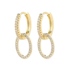Load image into Gallery viewer, fashion cubic zircon Cute Butterfly Earrings Personality Butterfly hoop Earrings For Women Girls Korean Jewelery 2020