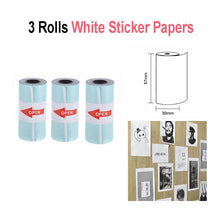 Load image into Gallery viewer, 3 Rolls Thermal Paper Label Paper Sticker Paper Photo Paper Color Paper For PeriPage PAPERANG Photo Printer