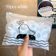 Load image into Gallery viewer, 50/100pcs/Set Girls Colorful Nylon Small Elastic Hair Bands Children Ponytail Holder Scrunchie Headband Kids Hair Accessories
