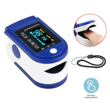 Load image into Gallery viewer, Finger Oximeter Digital Fingertip Pulse Oximeter Blood Oxygen Saturation Meter Finger SPO2 PR Heart Rate Monitor Health Care