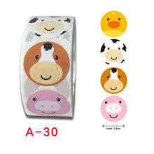 Load image into Gallery viewer, 500pcs Reward Stickers Encouragement Sticker Roll for Kids Motivational Stickers with Cute Animals for Students Teachers