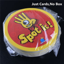 Load image into Gallery viewer, Dobble 16 styles Spot It Card Game Toy Iron Box Sport Go Camping Hip Kids Board Games Gift Animals Alphabet123