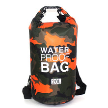 Load image into Gallery viewer, Outdoor Bag Camouflage Portable Rafting Diving Dry Bag Sack PVC Waterproof Folding Swimming Storage Bag for River Trekking