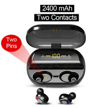 Load image into Gallery viewer, V11 TWS 5.0 Bluetooth Headphones 9D Stereo Wireless earphones IPX7 Waterproof headsets Sport earburd 4000mAh case Power Bank V12
