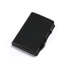 Load image into Gallery viewer, BISI GORO Single Box Card Holder PU Leather Card Wallet New Men RFID Blocking Aluminum Smart Multifunction Slim Wallet Card Case