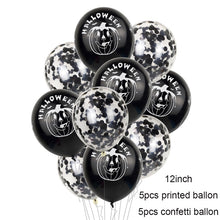 Load image into Gallery viewer, Scary Halloween Pumpkin Ghost Spider Confetti Balloon Latex Happy Halloween Decoration Kids Air Baloons Birthday Party Supplies