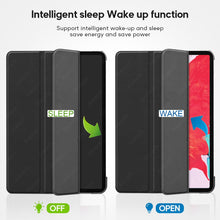 Load image into Gallery viewer, Leather Trifold Stand Case For Samsung Galaxy Tab A 10.1 2019 8.0 S5e Smart Sleep Wake Cover For Galaxy Tab S7 Plus S6 Lite Case