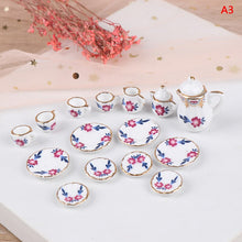 Load image into Gallery viewer, 15/8/9/4/2Pcs 1:12 Dolls House Miniature Mugs Dish Cups Pot Set Direction Furniture Toys Coffee Tea Cups Dollhouse Accessory