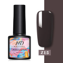 Load image into Gallery viewer, MAD DOLL 8ml 60 Colors Gel Nail Polish Nail Color Nail Gel varnish Soak Off UV Gel Varnish Base Coat No Wipe Top Coat