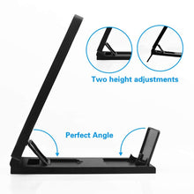 Load image into Gallery viewer, CASEIER 3D Screen Amplifier Mobile Phone Screen Video Magnifier For Cell Phone Smartphone Enlarged Screen Phone Stand Bracket