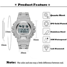 Load image into Gallery viewer, New MISSFOX G Style Shock Mens Watches Top Brand Luxury Digital Watch Men Diamond Male Clock Xfcs Classic Hip Hop Iced Out Watch