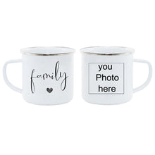 Load image into Gallery viewer, Personalized photo print Enamel MUG Coffee Milk Tea Cup Travel mug Unique Gifts