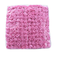 Load image into Gallery viewer, 72/144 Pieces Cheap artificial flowers MINI foam teddy bear of rose bouquet vase for home decor wedding decorative flower wreath